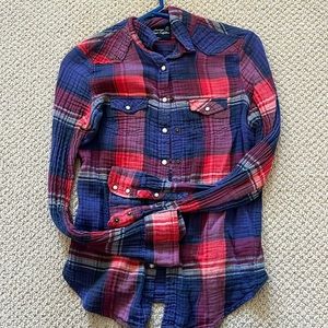 American Eagle plaid top